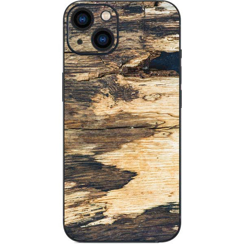 Blue Resin Wood iPhone 14 Plus Skin